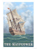 Plymouth, Massachusetts - View of the Mayflower Posters