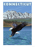 Connecticut - Eagle Fishing Posters