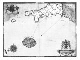 Map No. 1 Showing the Route of the Armada Fleet, Engraved by Augustine Ryther, 1588 Giclee Print by Robert Adams