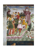 The Triumph of Venus: April from the Room of the Months, Detail from the Left Hand Side, c.1467-70 Giclee Print by Francesco del Cossa