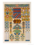 Egyptian Style, Plate II from Polychrome Ornament, Engraved by Pralon, Published Paris, 1869 reproduction procédé giclée par Albert Charles August Racinet