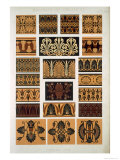 Greek No 4, Plate XVIII, from The Grammar of Ornament by Owen Jones Giclee Print by Owen Jones
