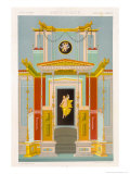 Greco-Romain Style, Plate VIII Polychrome Ornament Engraved by F. Durin, c.1869 reproduction procédé giclée par Albert Charles August Racinet
