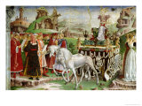 Triumph of Minerva: March, from the Room of the Months, Chariot and the Group of Savants, c.1467-70 Giclee Print by Francesco del Cossa