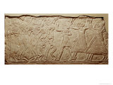 Relief Depicting a Funeral Cortege, from Saqqara Giclee Print by Egyptian 19th Dynasty 