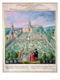 Dutch Garden, 1650 Reproduction procédé giclée par Johann Jakob Walther