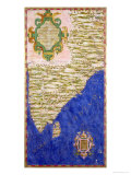 Map of India and Ceylon, from the Sala Delle Carte Geografiche Giclee Print by Egnazio Danti