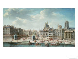 The Place de Greve, Paris Giclee Print by Nicolas Raguenet