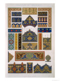 Persian No 3, Plate XLVI, from The Grammar of Ornament by Owen Jones Giclee Print by Owen Jones