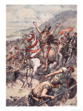 If Thou Give Me Victory over These Foes I Will Be Baptised in Thy Name, c.1920 Giclee Print by William Rainey