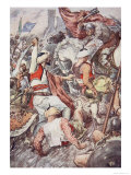 Charles the Hammer, from the Story of France Told to Boys and Girls, c.1920 Giclee Print by William Rainey