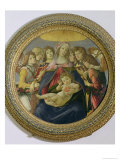 Sandro Botticelli - Virgin and Child with Six Angels, Called the Madonna of the Pomegranate, c.1478-79 Digitálně vytištěná reprodukce