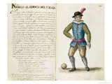 Nobleman Playing Football, Venetian Reproduction procédé giclée par Jan van Grevenbroeck