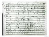 Autograph Score of Fragment Aus Dem Aischylos by Franz Schubert Giclee Print