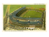 Wrigley Field, Home Grounds of Chicago Cubs Lámina giclée
