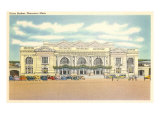 Union Station, Worcester, Mass. Lámina giclée