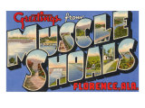 Greetings from Muscle Shoals, Alabama Lámina giclée Greetings from Muscle Shoals, Alabama Lámina giclée