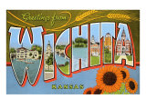 Greetings from Wichita, Kansas Lámina giclée Greetings from Wichita, Kansas Lámina giclée