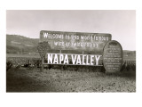 'Welcome to Napa Valley' sign Lámina giclée 'Welcome to Napa Valley' sign Lámina giclée