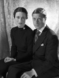 The Duke and the Duchess of Windsor, Prince Edward with Wallis Simpson Photographie par Cecil Beaton