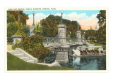 Public Gardens, Boston, Mass. Lámina giclée