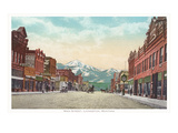 Main Street, Livingston, Montana Giclee Print