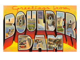 Greetings from Boulder Dam Lámina giclée Greetings from Boulder Dam Lámina giclée