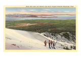 Lago Great Salt desde las montañas Wasatch, Utah Lámina giclée