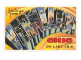 Greetings from Vermilion, Ohio Giclee Print Greetings from Vermilion, Ohio Giclee Print