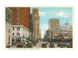 Main Street, Houston, Texas Giclee Print