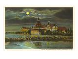 Moon over Hotel del Ccronado, San Diego, California Giclee Print