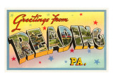 Greetings from Reading, Pennsylvania Giclee Print Greetings from Reading, Pennsylvania Giclee Print