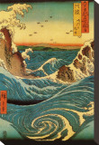 Navaro Rapids, c.1855 Stretched Canvas Print by Ando Hiroshige