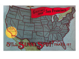 Greetings from San Francisco, California Giclee Print Greetings from San Francisco, California Giclee Print