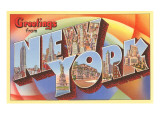 Greetings from New York Giclee Print