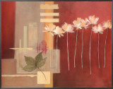 Contemporary Crimson II Framed Canvas Print by Carol Robinson