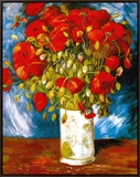 Poppies, c.1886 Framed Canvas Print by Vincent van Gogh