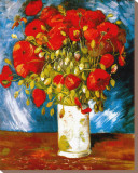 Poppies, c.1886 Stretched Canvas Print by Vincent van Gogh