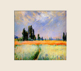 Distant Poplars Kunst van Claude Monet Distant Poplars Kunst van Claude Monet