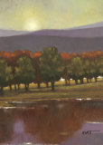 Vue sur le lac II Affiches par Norman Wyatt Jr.