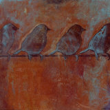 Row of Sparrows II Posters by Norman Wyatt Jr.
