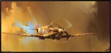 Spitfire Framed Canvas Print by Barrie Clark