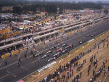 Starting Grid of the 1967 French Grand Prix at Le Mans Lámina fotográfica