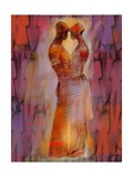 Abstract Embrace in Red Posters