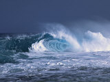 Waves on the North Shore of Oahu, Hawaii, USA Photographic Print by Charles Sleicher