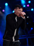 Linkin Park on Stage at Glasgow Green, Download Scotland Concert, June 2004 Fotografiskt tryck