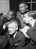 Gerry Mulligan Jazz Band Leader at the Albermarle Hall, April 1957 Lámina fotográfica Gerry Mulligan Jazz Band Leader at the Albermarle Hall, April 1957 Lámina fotográfica