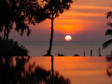 Sunset Over Thailand in the Aftermath of the Tsunami, in Phuket, Thailand Photographic Print