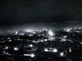 Dundee at Night, April 1935 Fotografie-Druck