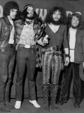 Jethro Tull Rock Group, Lead Singer Ian Anderson 2nd Right, Meledy Maker Awards Fotografisk tryk Jethro Tull Rock Group, Lead Singer Ian Anderson 2nd Right, Meledy Maker Awards Fotografisk tryk